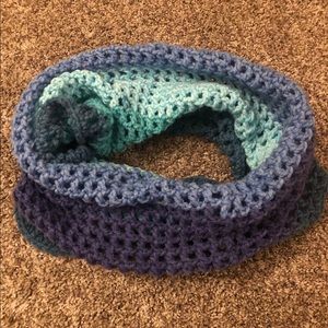 Handmade multicolored infinity scarf